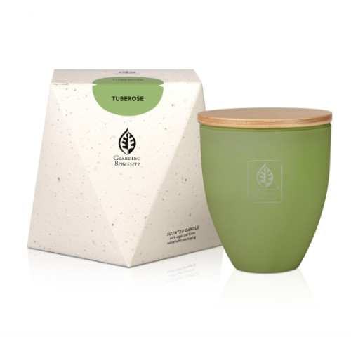 Giardino Benessere TUBEROSE SCENTED CANDLE WITH VEGAN PERFUME AND SUSTAINABLE PACKAGING