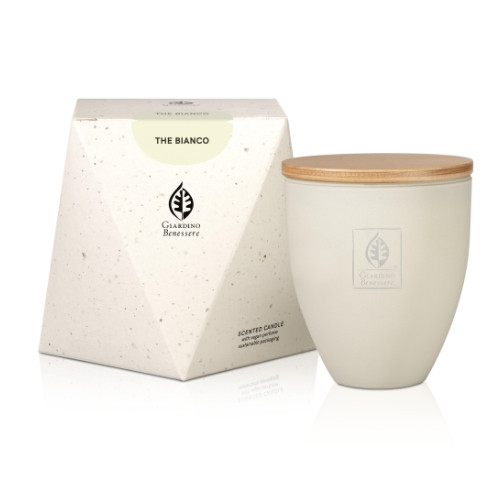 Giardino Benessere THE BIANCO SCENTED CANDLE WITH VEGAN PERFUME AND SUSTAINABLE PACKAGING